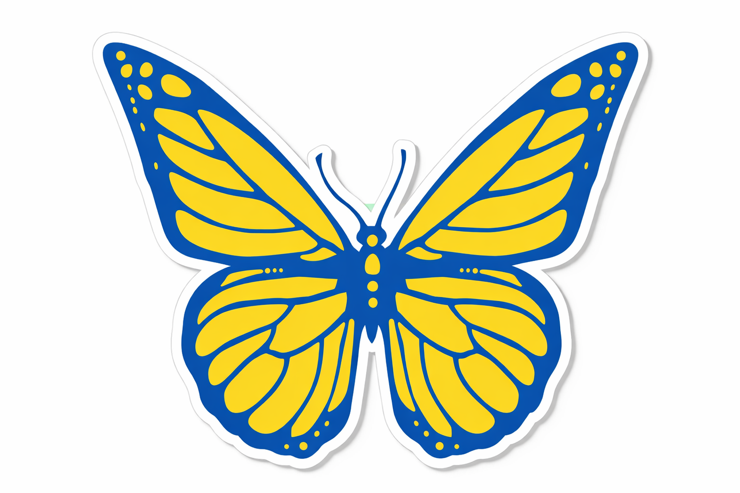 4 PACK Down Syndrome Awareness Butterfly symbol waterproof Matte vinyl sticker