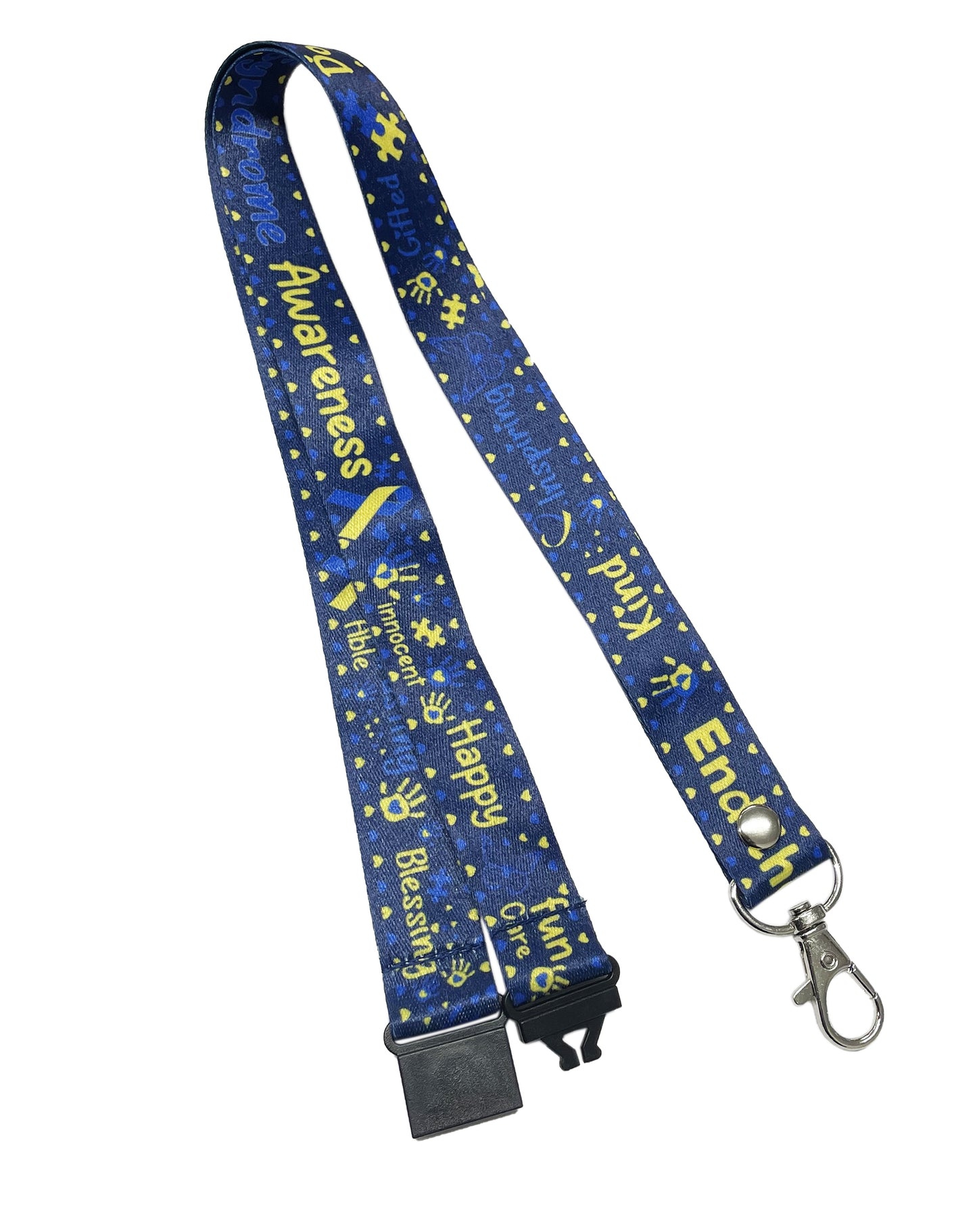 Down Syndrome awareness printed Lanyard - neck strap, ID holder