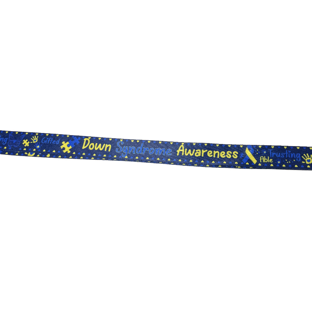 Down Syndrome Awareness CLIP adjustable Lanyard neck strap ID holder phone bag