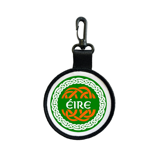 Eire Tag Pull Bag Key Ring Keyring Celtic Irish symbol Ireland Team