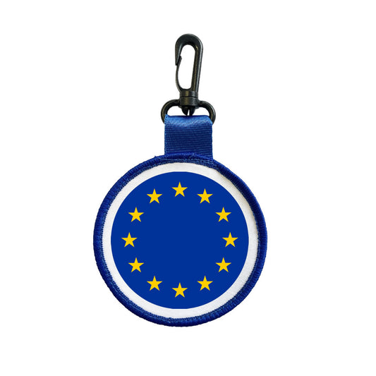 Europe Flag Luggage Tag Pull Bag Key Ring Keyring bag charm European Union EU Flag
