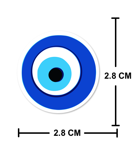 8 PACK Evil eye waterproof Glossy vinyl sticker paper outdoor protection Nazar