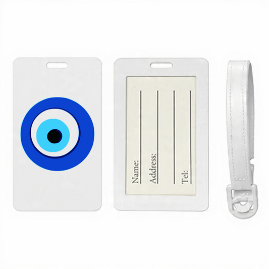 Evil Eye Luggage Tag | Travel ID for Safe Suitcase Identification protection