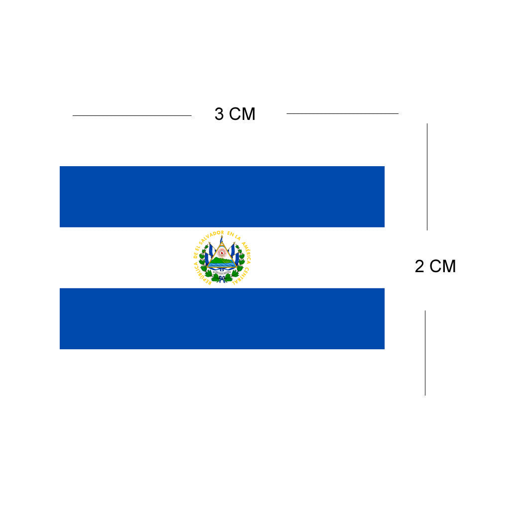 Set of 4 x El Salvador Flags