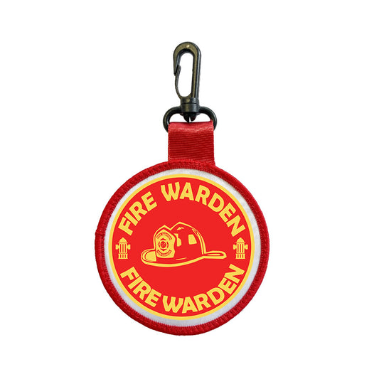Fire Warden Tag Pull Bag Key Ring Keyring first responder FIREMAN FIRE FIGHTER