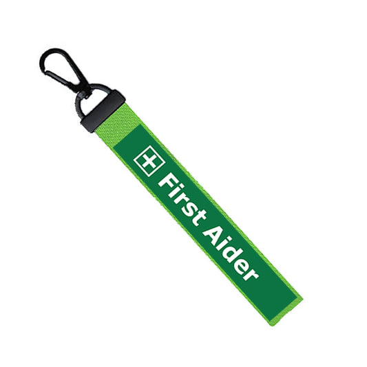 First aider Key Chain Keyring Luggage Tag Zipper Pull Bag medical aid alert