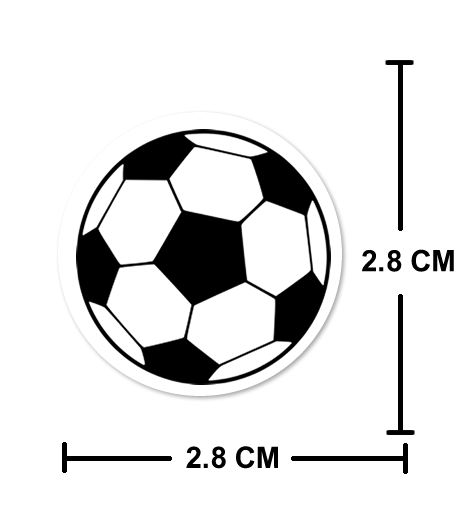 8 PACK Football waterproof Glossy vinyl sticker paper in / outdoor team sport