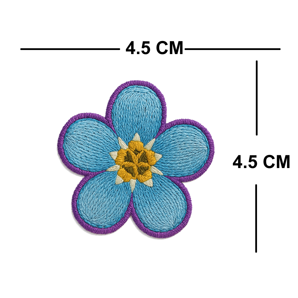 4 PACK Dementia Awareness waterproof Matte vinyl sticker Forget me not Flower