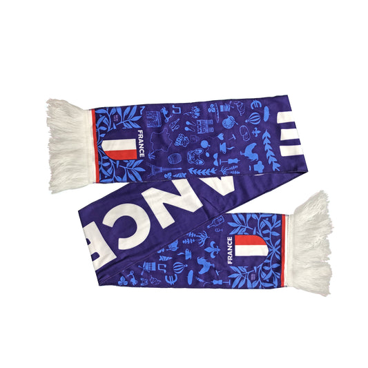 France National Team Supporter Scarf Football Soccer World Cup Football Scarf for Sporting Events French Fans