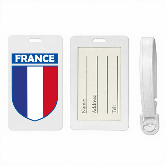 French Flag crest Suitcase Luggage Tag