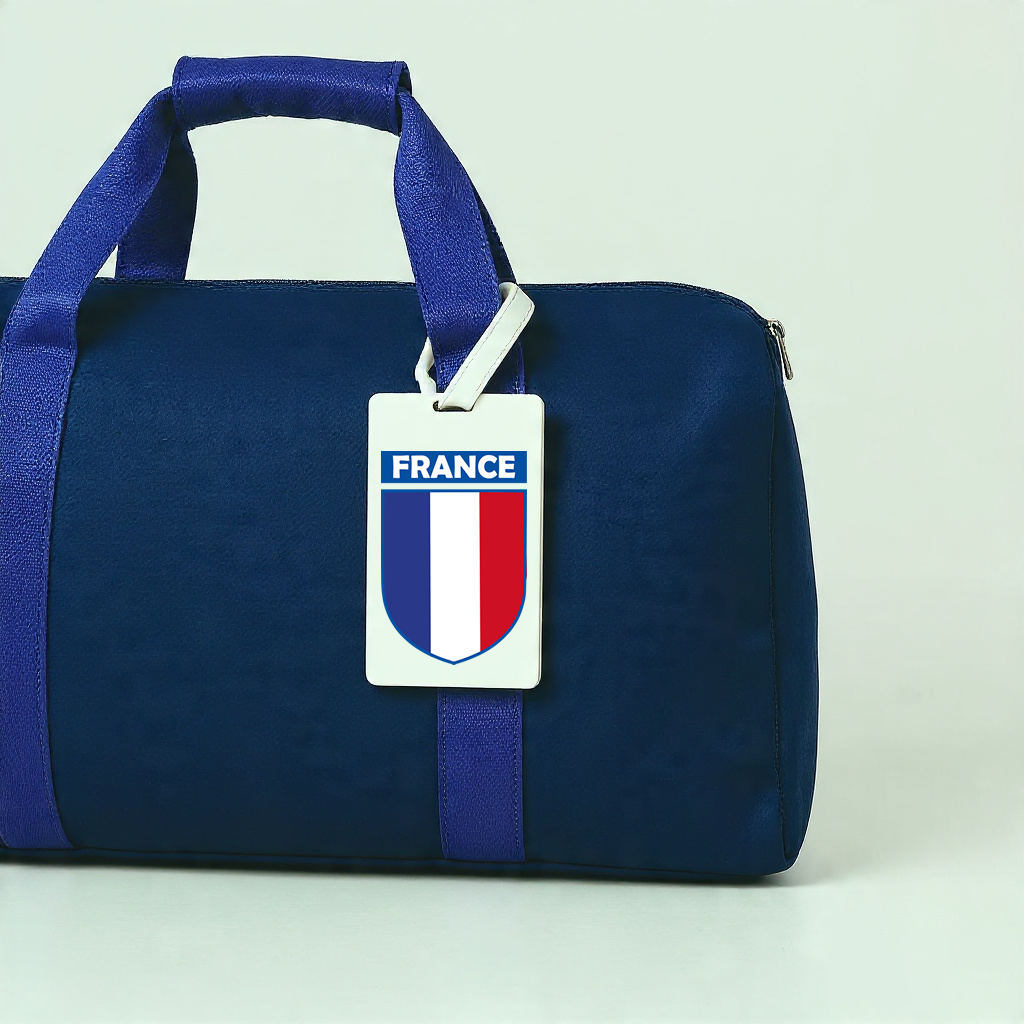 French Flag crest Suitcase Luggage Tag