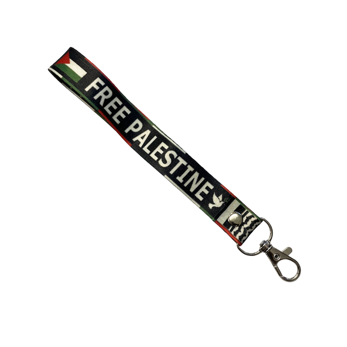 Free Palestine Key tag Chain Keyring Luggage flag peace dove symbol
