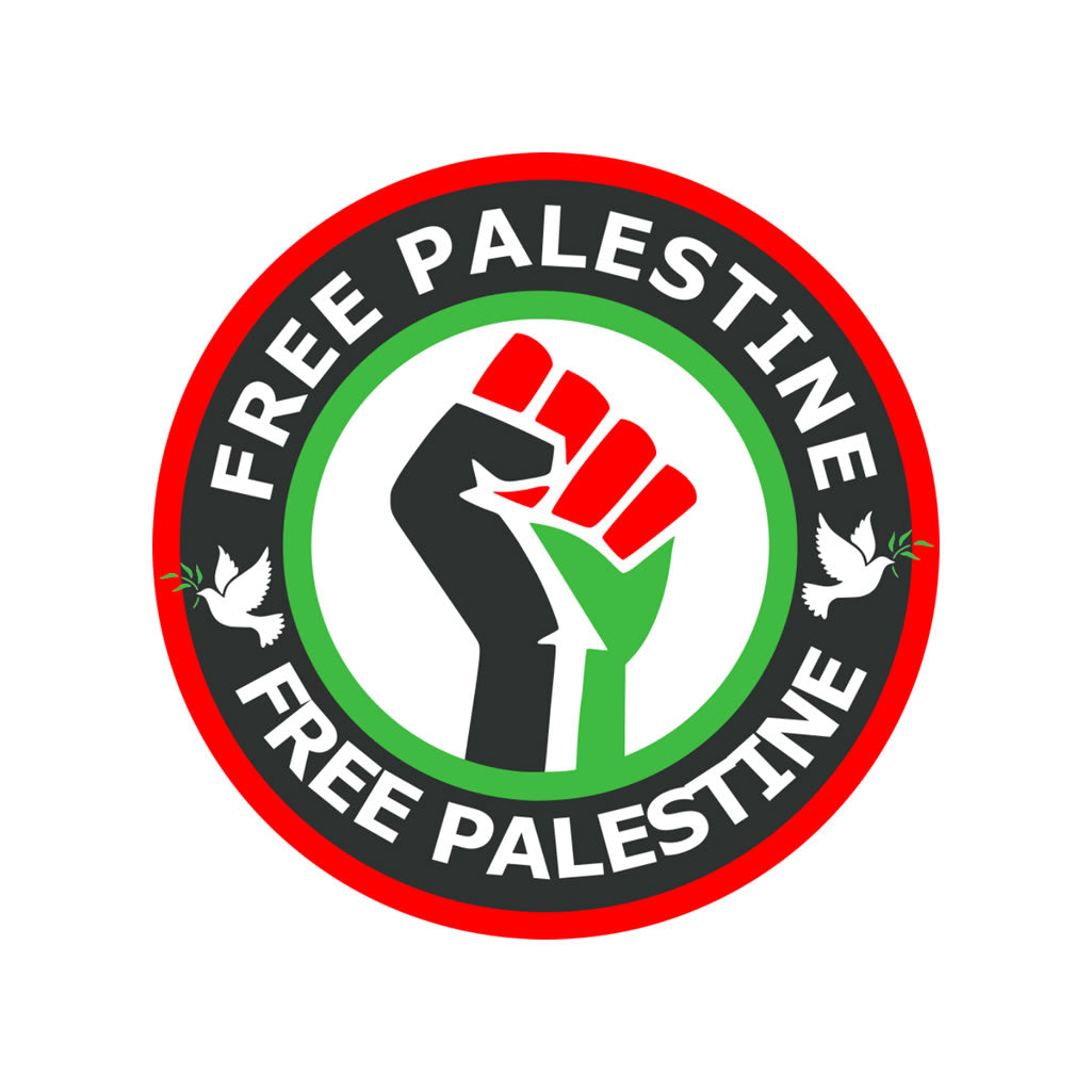 Free Palestine Iron on Screen Print transfer peace dove freedom Flag