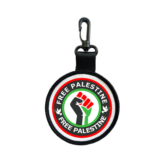 Free Palestine Flag Luggage Tag Pull Bag Key Ring Keyring resist peace dove