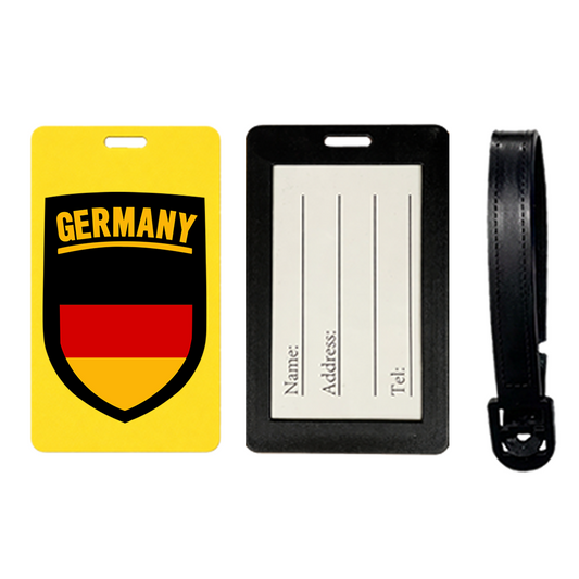 German Flag Crest Suitcase Luggage Tag