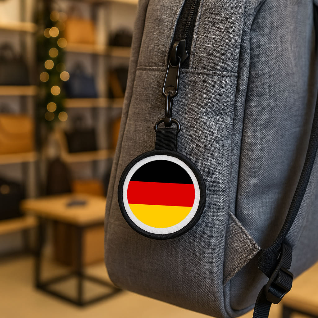 German Flag Luggage Tag Pull Bag Key Ring Keyring bag charm Germany Team