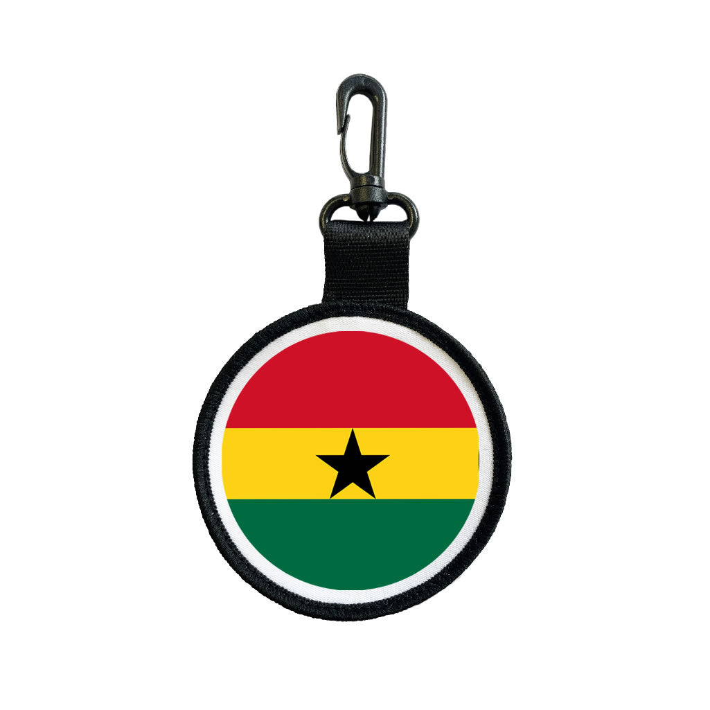 Ghana Flag circle bag Tag