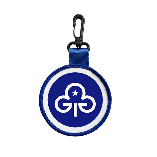 Girl guiding Tag Pull Bag Key Ring Keyring girl guide