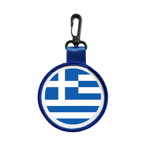 Greece Flag Luggage Tag Pull Bag Key Ring Keyring bag charm Greek team