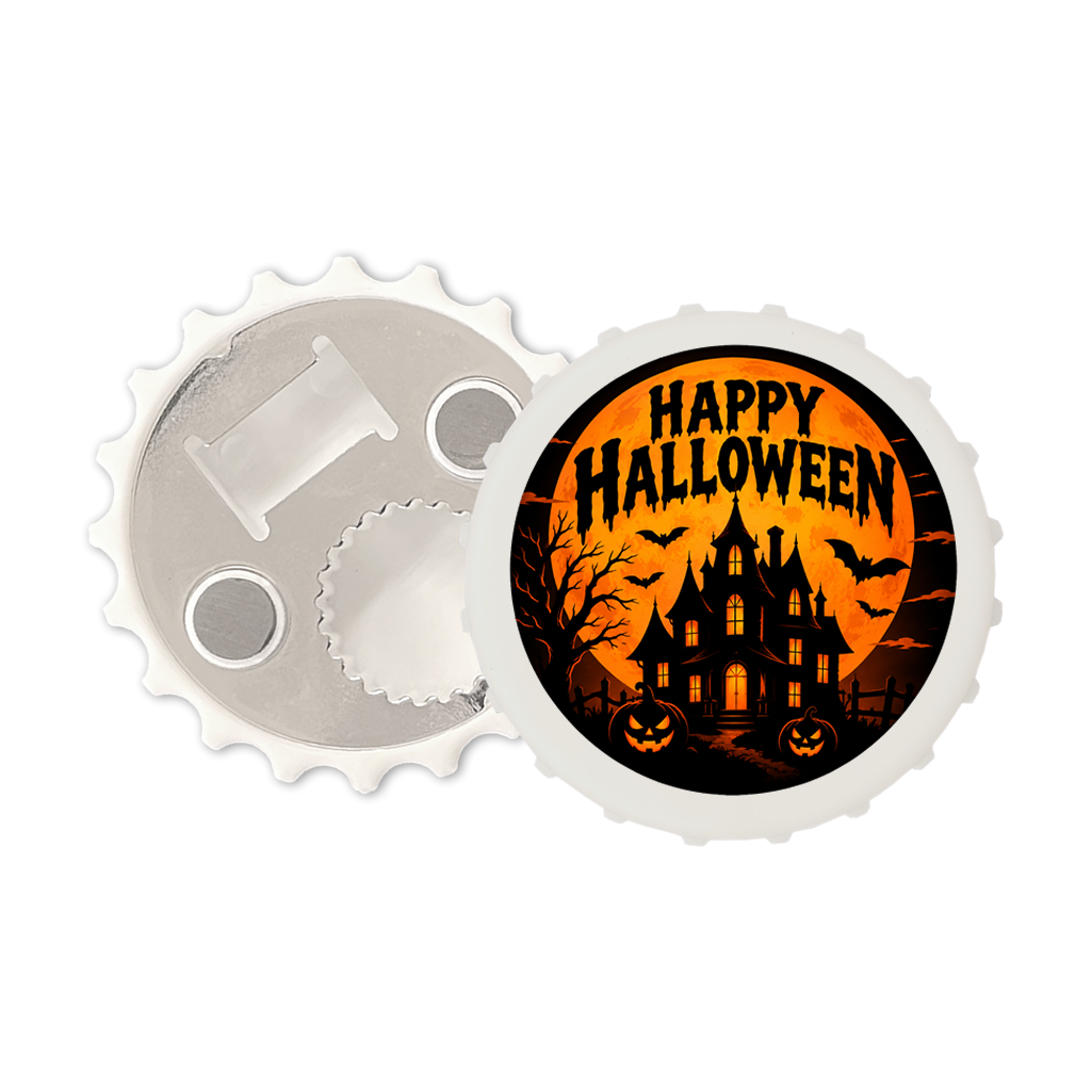 Happy Halloween bottle cap opener fridge magnet decoration