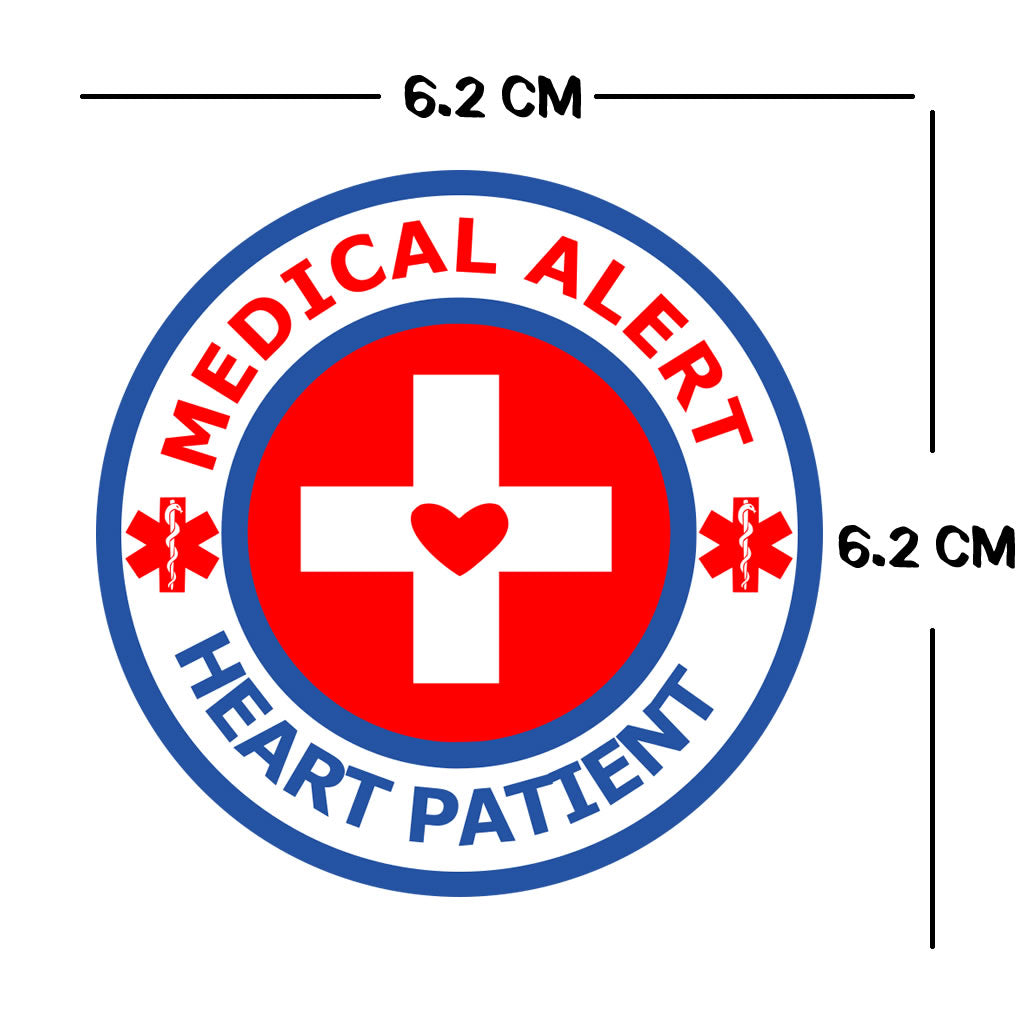 Medical Alert Heart Patient Iron on Transfer for Fabrics heart condition