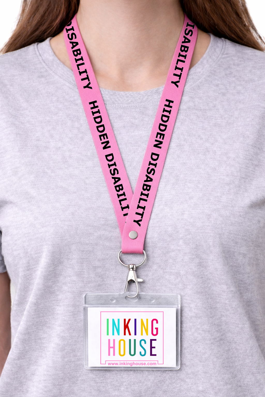 Hidden Disability printed Lanyard