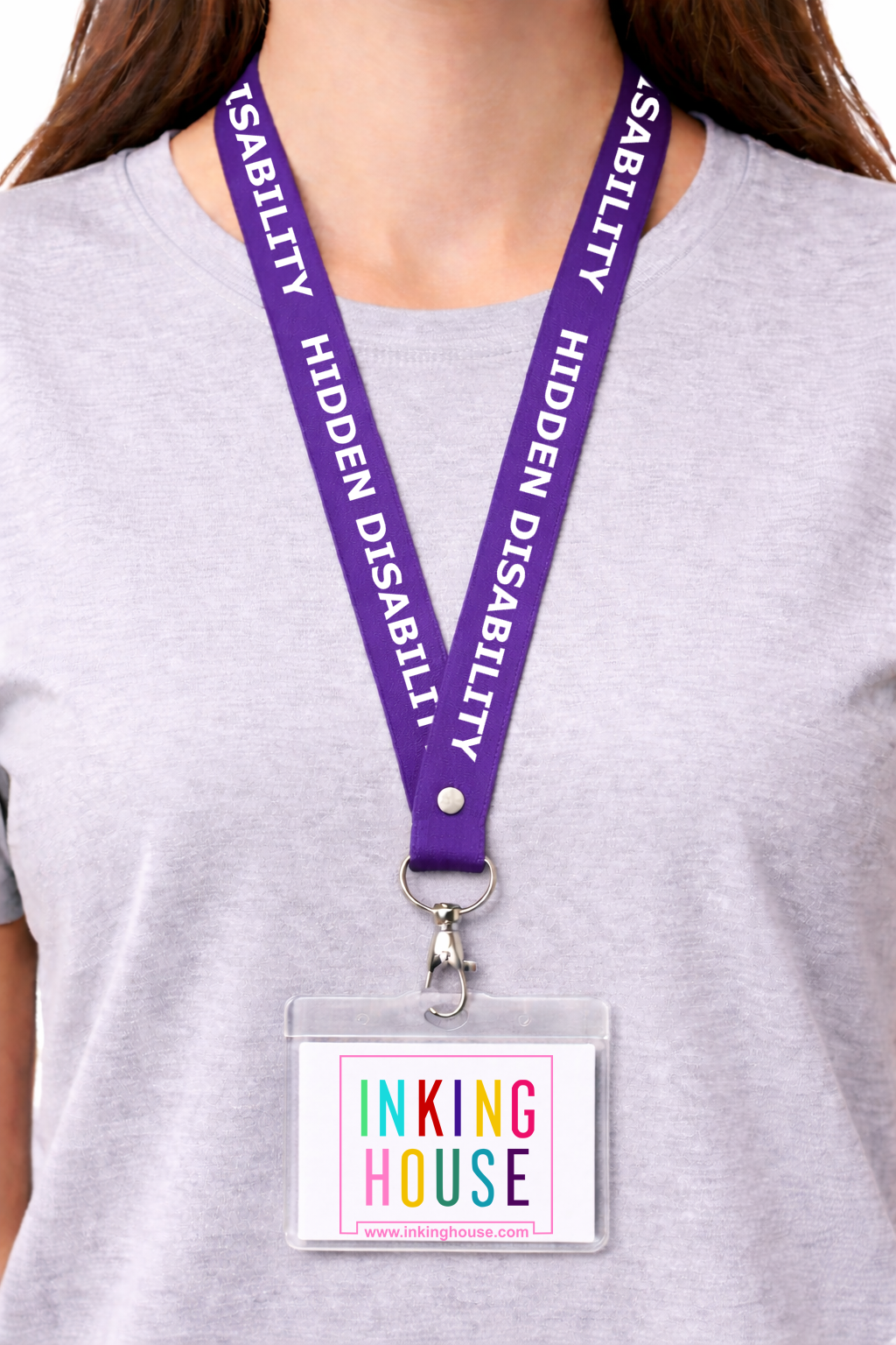 Hidden Disability printed Lanyard