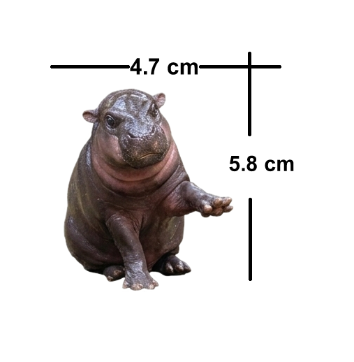 5 Pack Pygmy Hippo Waterproof Matte Vinyl Sticker Paper – Moo Deng Cute Animal Stickers