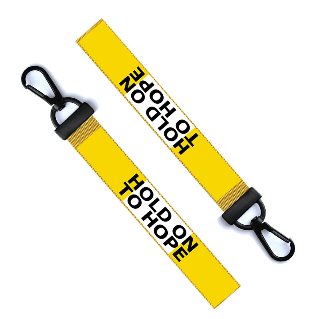 Hold on to hope Key ring Luggage Tag Zipper Pull Bag cause support