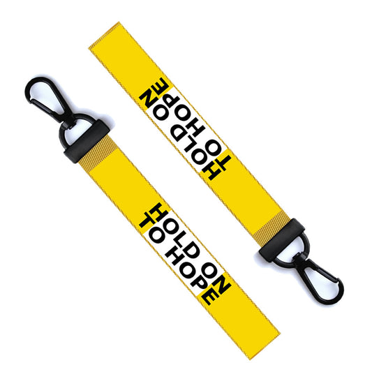 Hold on to hope Key ring Luggage Tag Zipper Pull Bag cause support