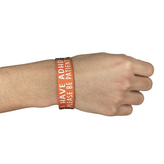 I have ADHD please be patient elastic Wrist band wristband Zigsaw puzzle