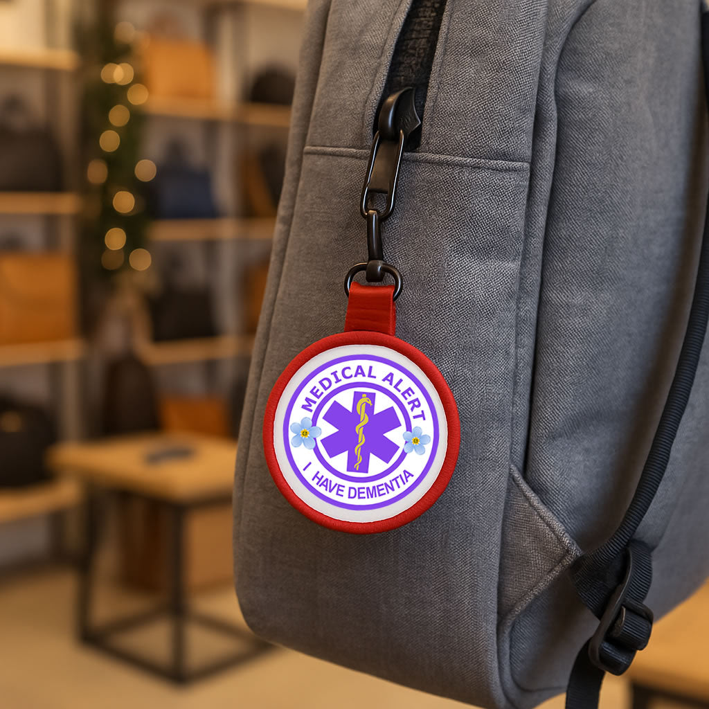 Medical Alert I have Dementia luggage Tag Bag