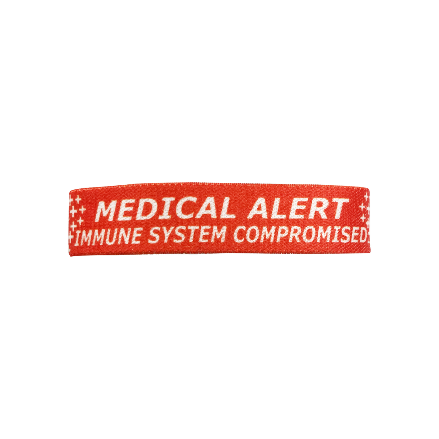 Medical Alert immune system compromised elastic Wrist band wristband