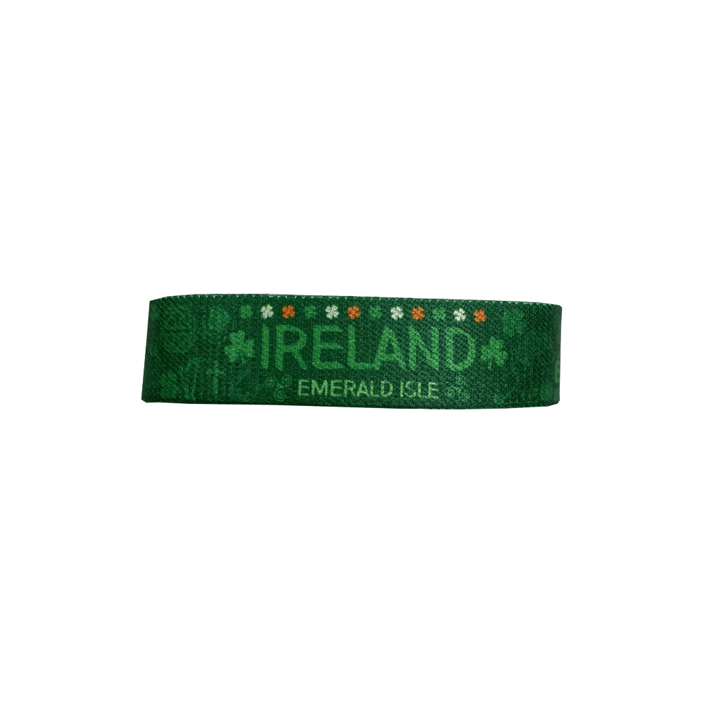 Ireland elastic Wrist band wristband irish shamrock flag eire celtic symbols