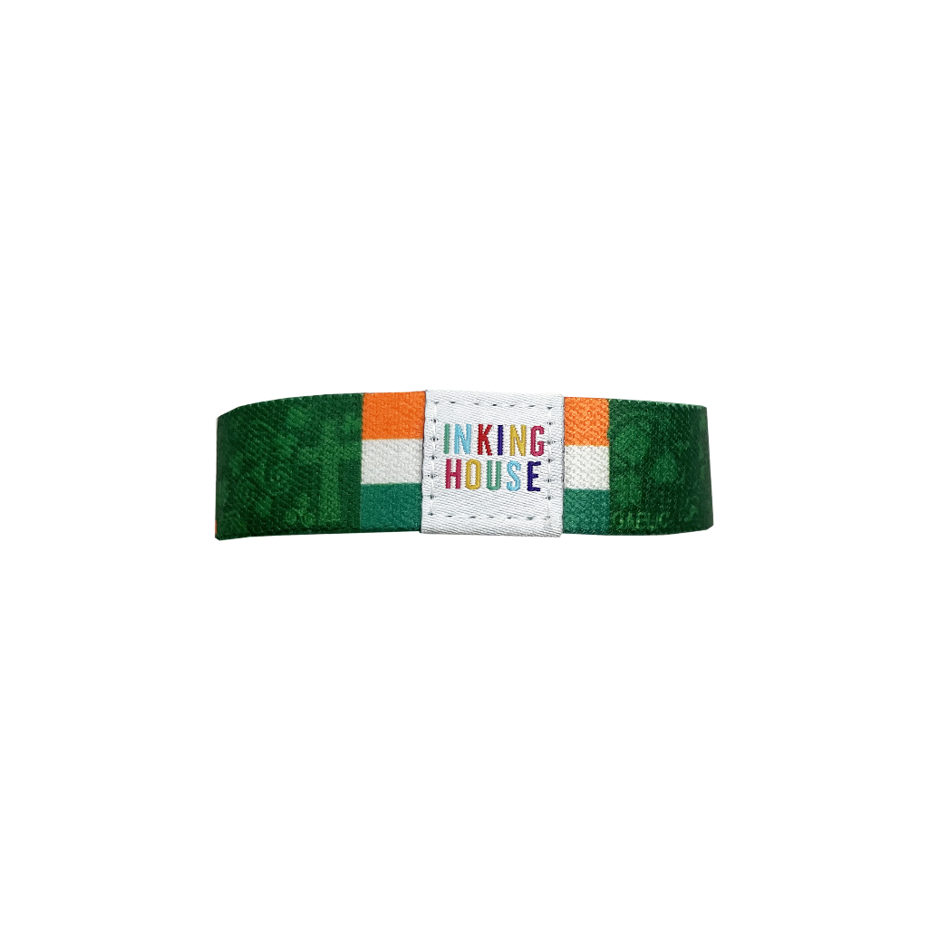 Ireland elastic Wrist band wristband irish shamrock flag eire celtic symbols