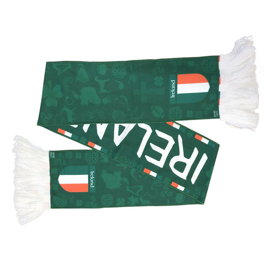 Ireland National Team Supporter Scarf Football Soccer World Cup Football Scarf for Sporting Events Fans