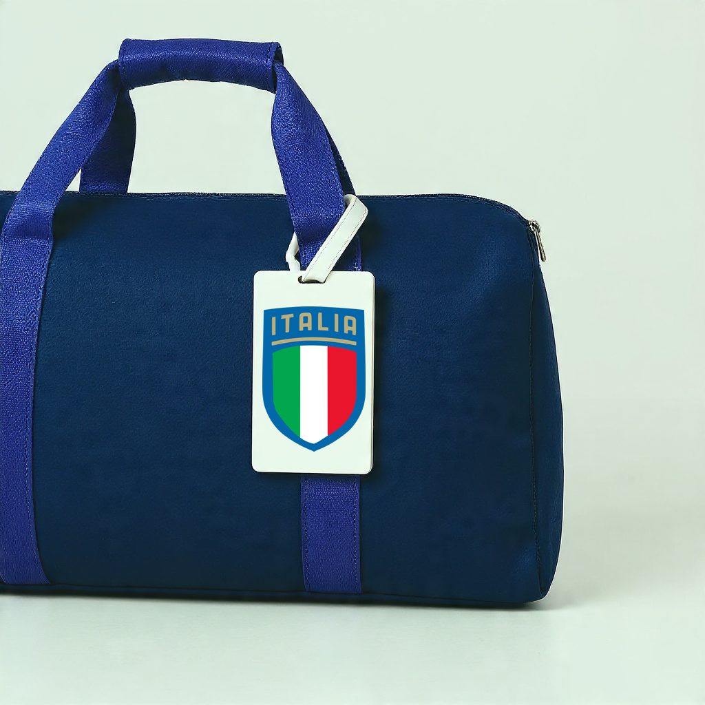 Italy Flag Crest Suitcase Tag, Luggage Tag