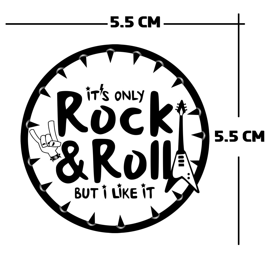 It's only rock and roll but i like it Iron on Transfer patch for fabrics music