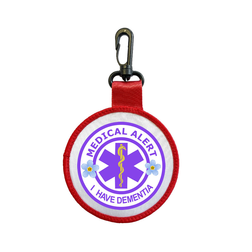 Medical Alert I have Dementia luggage Tag Bag