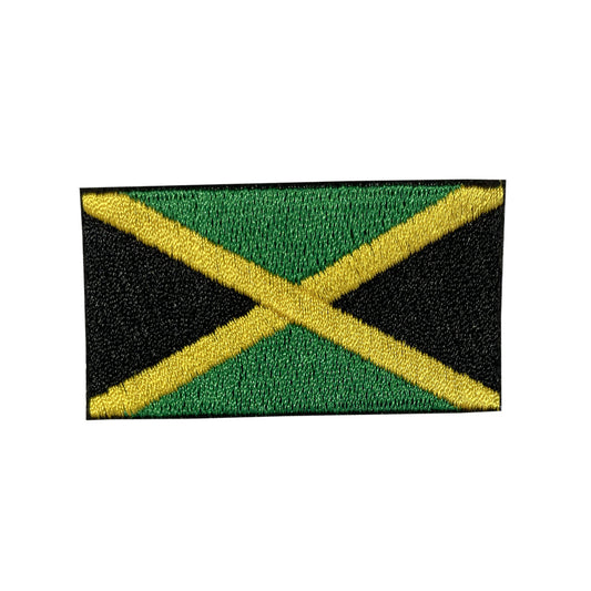 Jamaican Flag Embroidery Patch Iron on or Sew on Jamaica RASTA peace