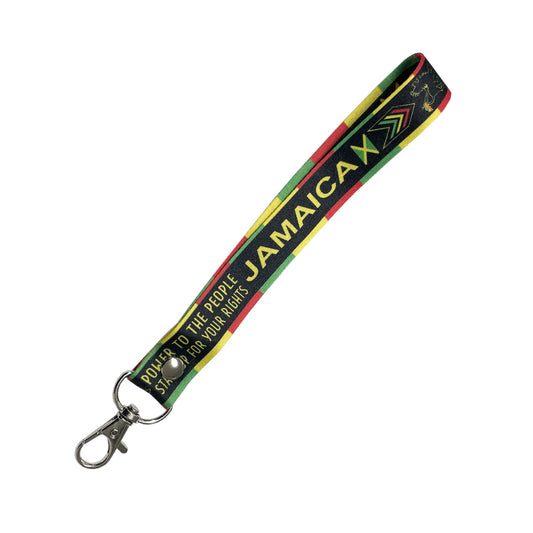 JAMAICA Chain Keyring Luggage Tag Zipper Pull Bag Key Ring one love peace