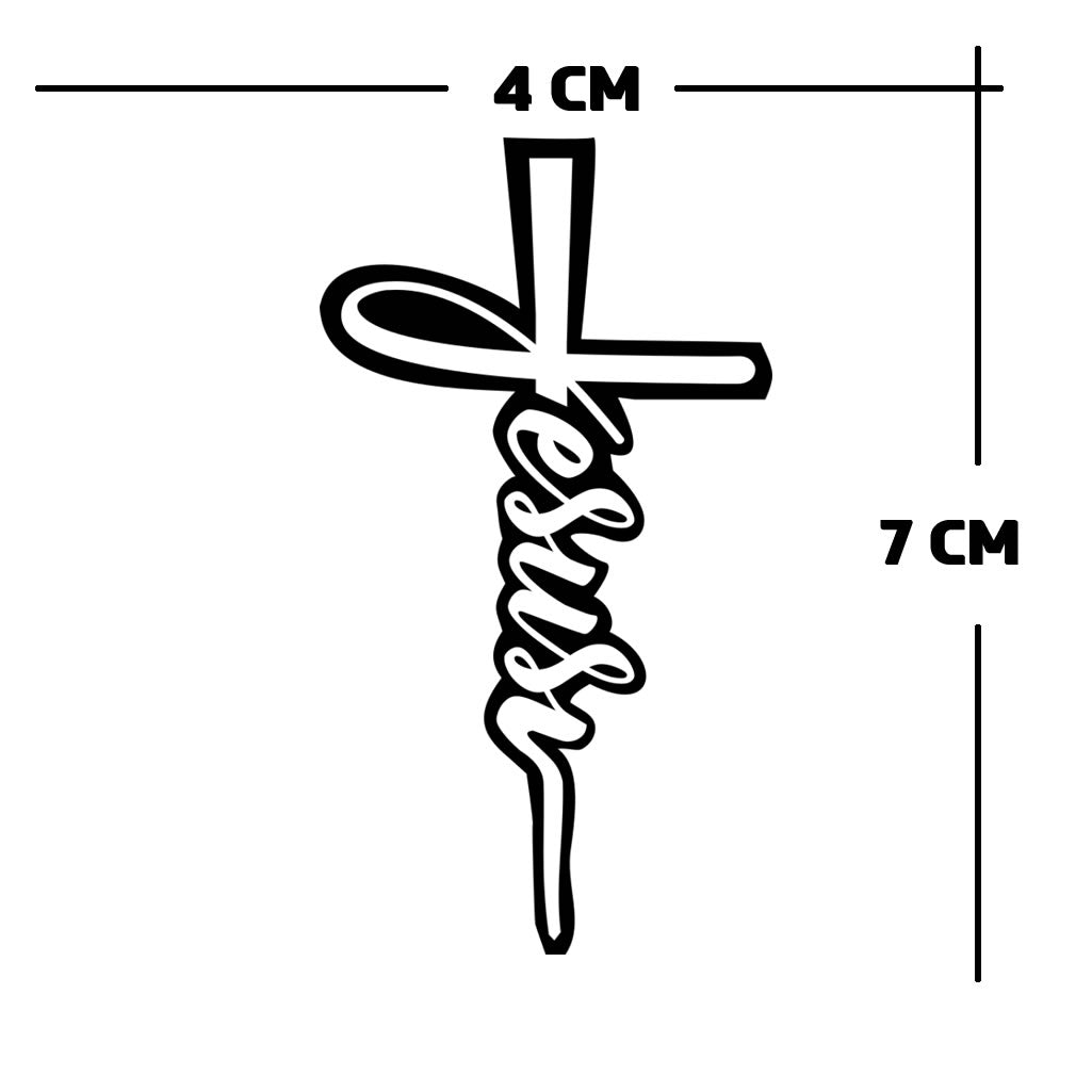 Jesus iron on Screen print Transfer for fabrics Christian Cross symbol