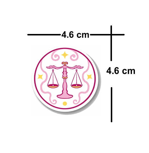 4 x Your zodiac star sign Vinyl Sticker Waterproof Matte label