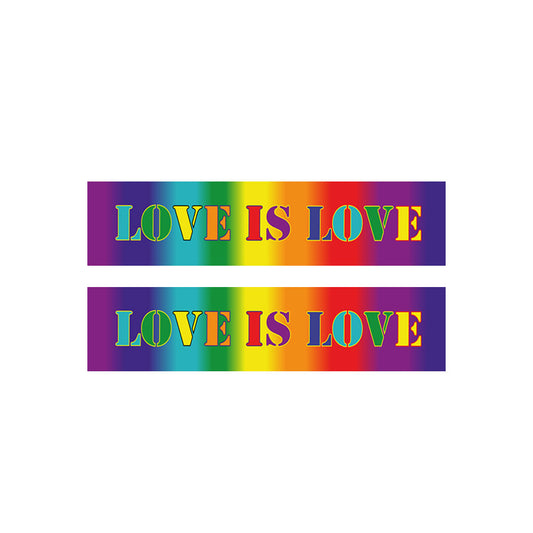 2 X Love is Love LGBT Rainbow Temporary Tattoo LGBTQ Gay pride lesbian human