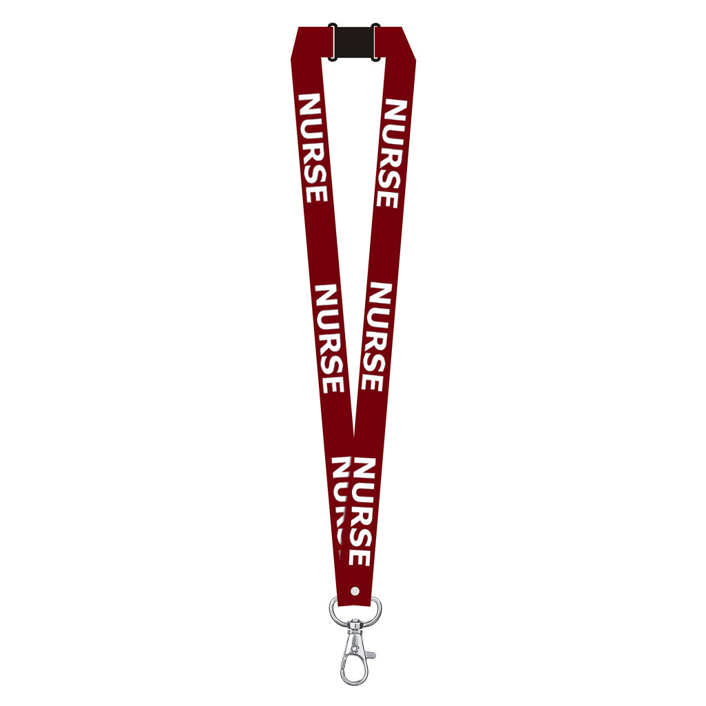 Nurse printed Lanyard neck strap, ID HOLDER Safety Breakaway Clip UK Stock Nhs health worker carer staff