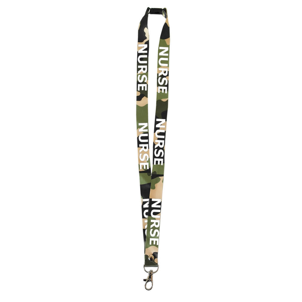 Nurse printed Lanyard neck strap, ID HOLDER Safety Breakaway Clip UK Stock Nhs health worker carer staff