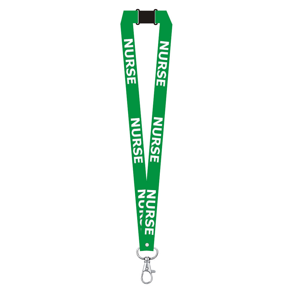 Nurse printed Lanyard neck strap, ID HOLDER Safety Breakaway Clip UK Stock Nhs health worker carer staff