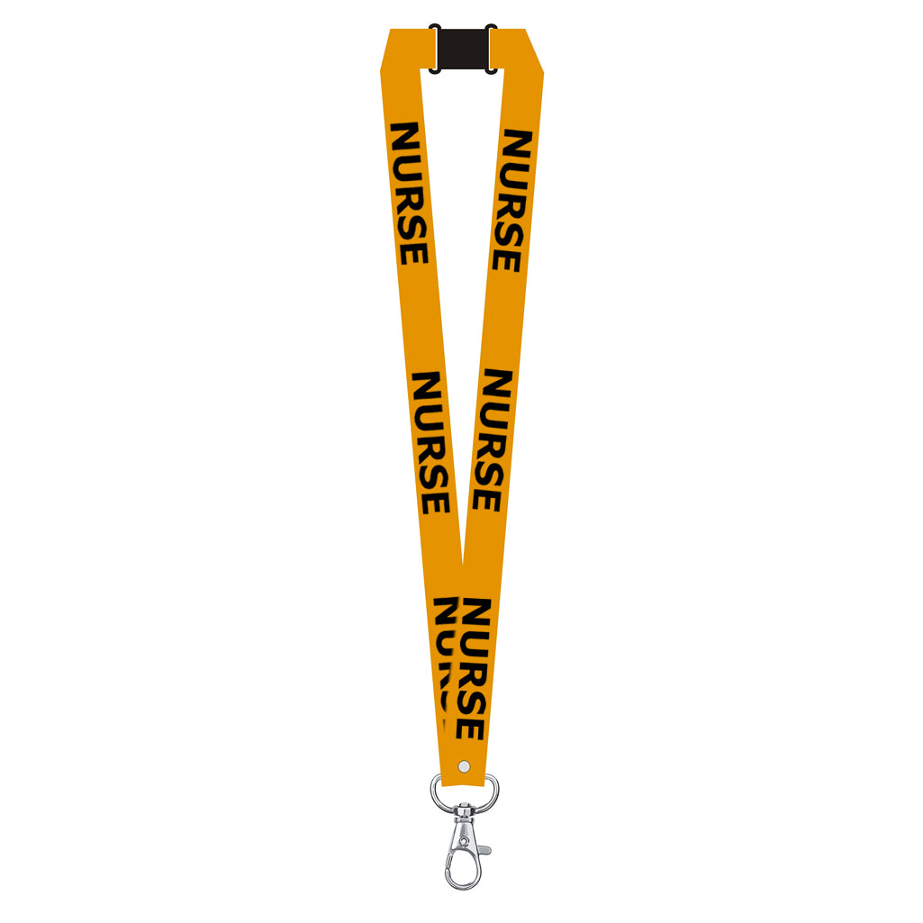 Nurse printed Lanyard neck strap, ID HOLDER Safety Breakaway Clip UK Stock Nhs health worker carer staff