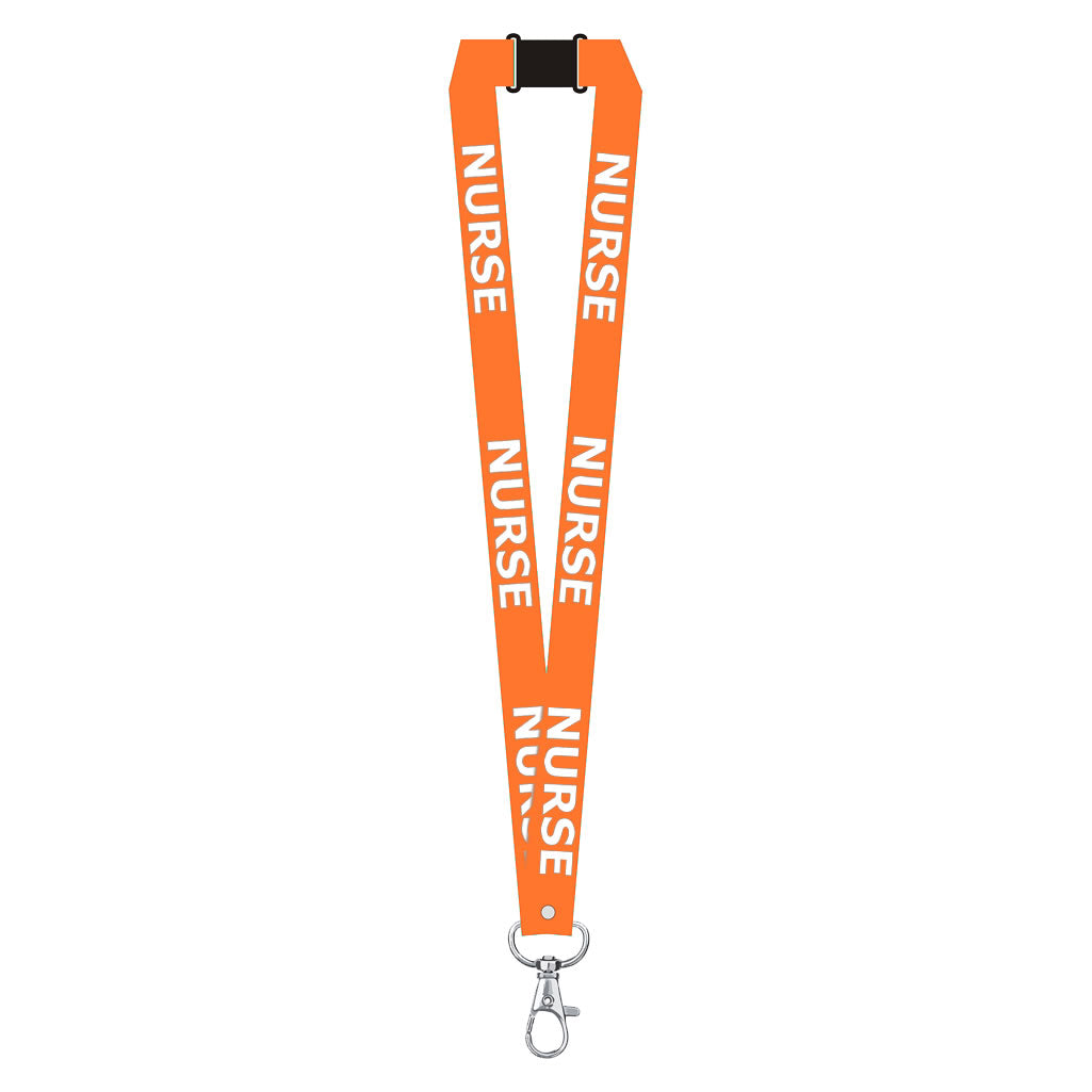 Nurse printed Lanyard neck strap, ID HOLDER Safety Breakaway Clip UK Stock Nhs health worker carer staff