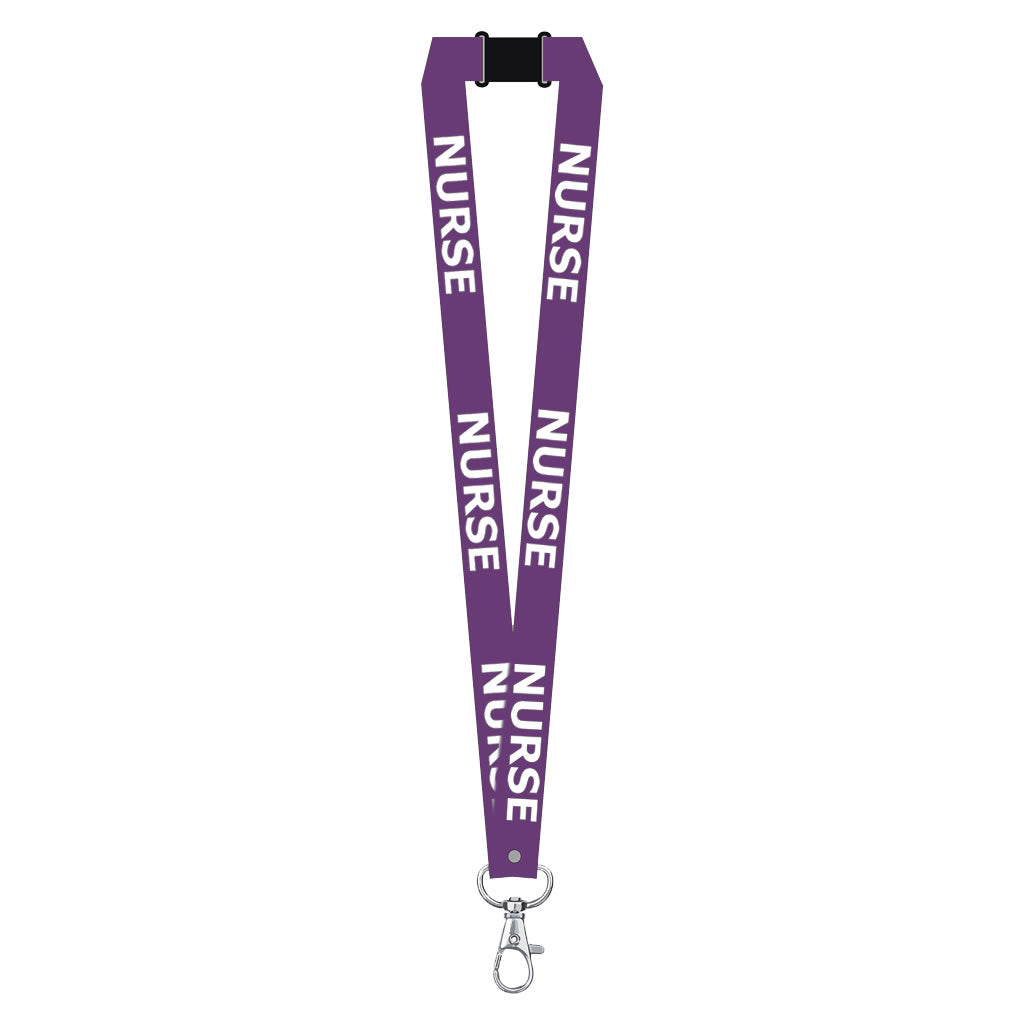 Nurse printed Lanyard neck strap, ID HOLDER Safety Breakaway Clip UK Stock Nhs health worker carer staff